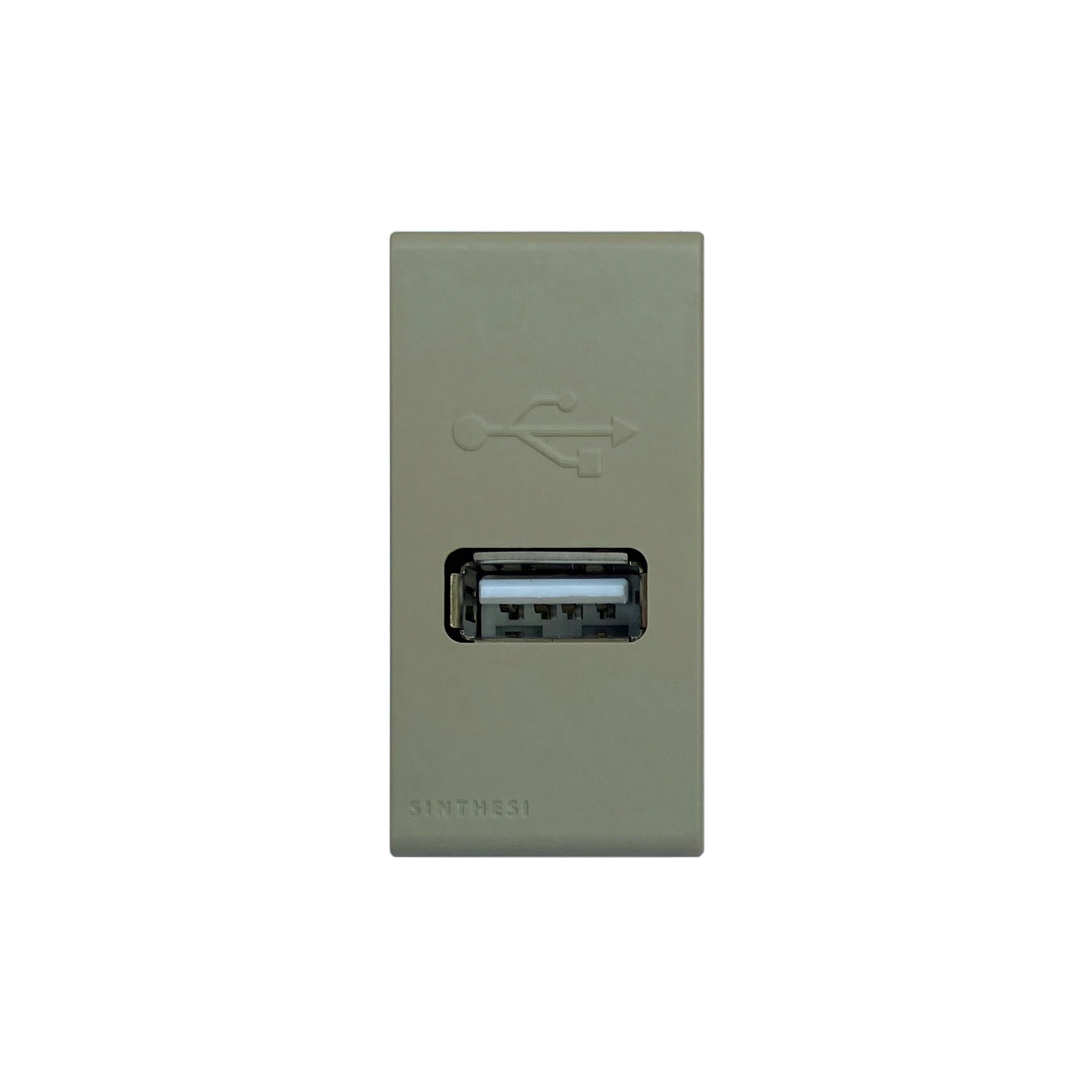 Módulo Cargador USB 1A 5V S33 Beige Mate 334722 — Sinthesi — Sinthesi