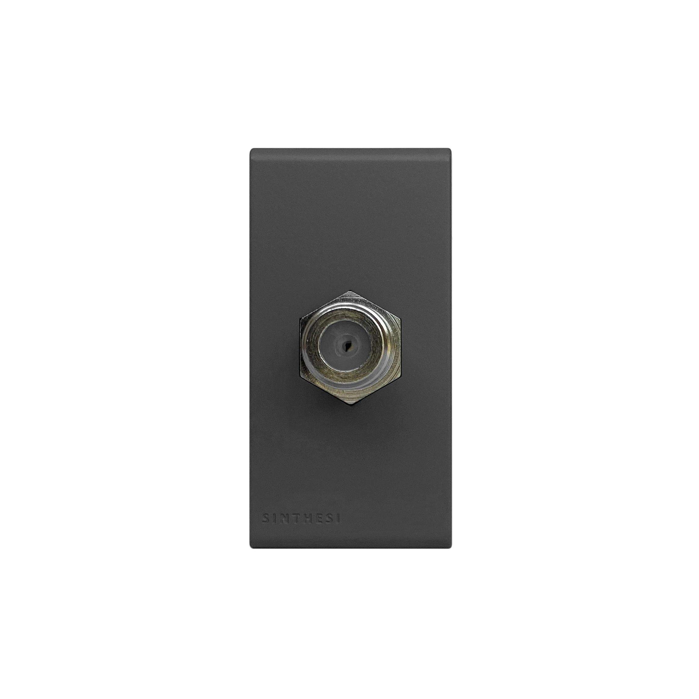 Módulo Toma Coaxial TV SAT S33 Grey Mate 334223 — Sinthesi — Sinthesi