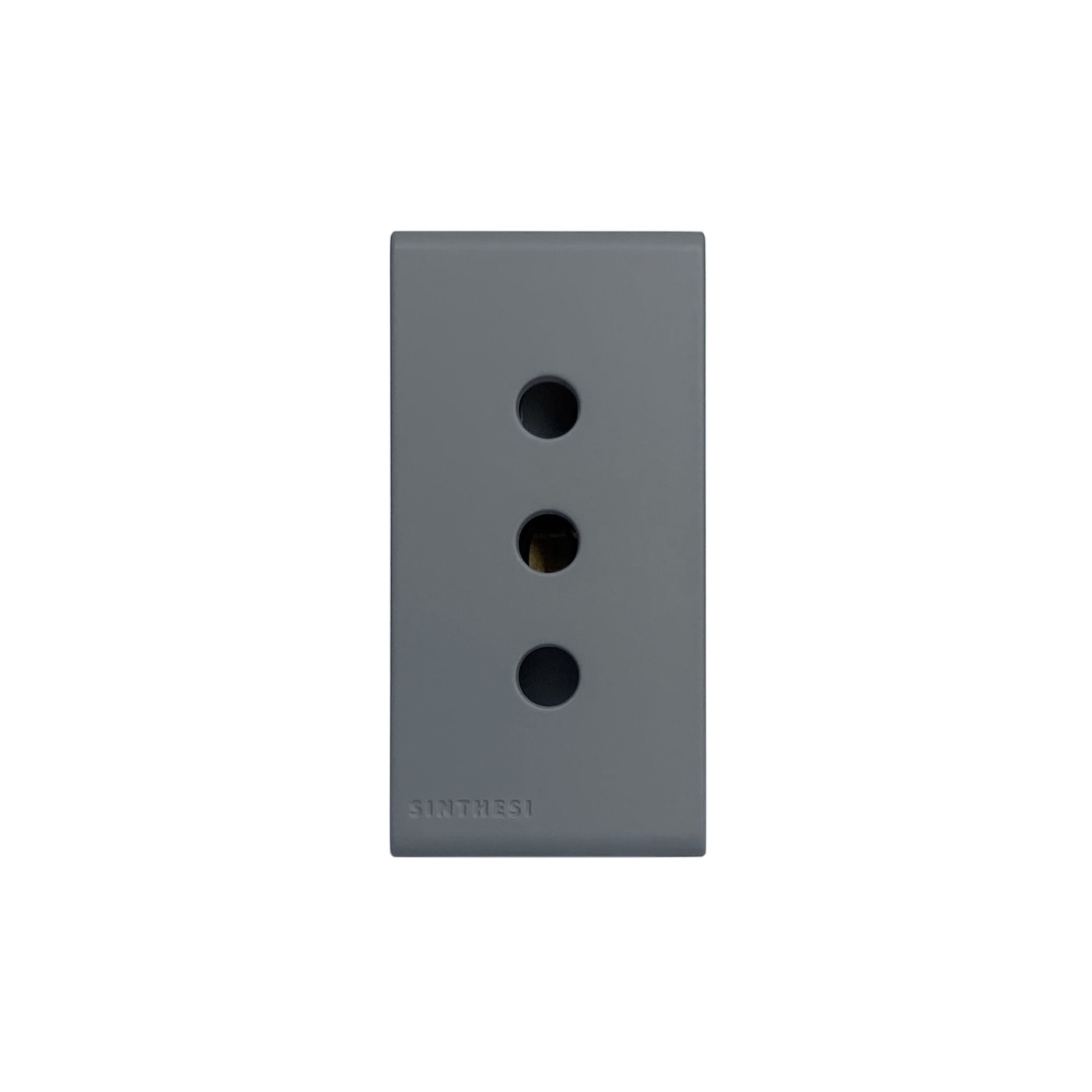 Módulo Tomacorriente 10A 250V 2P+T S33 Cemento 333024 — Sinthesi — Sinthesi
