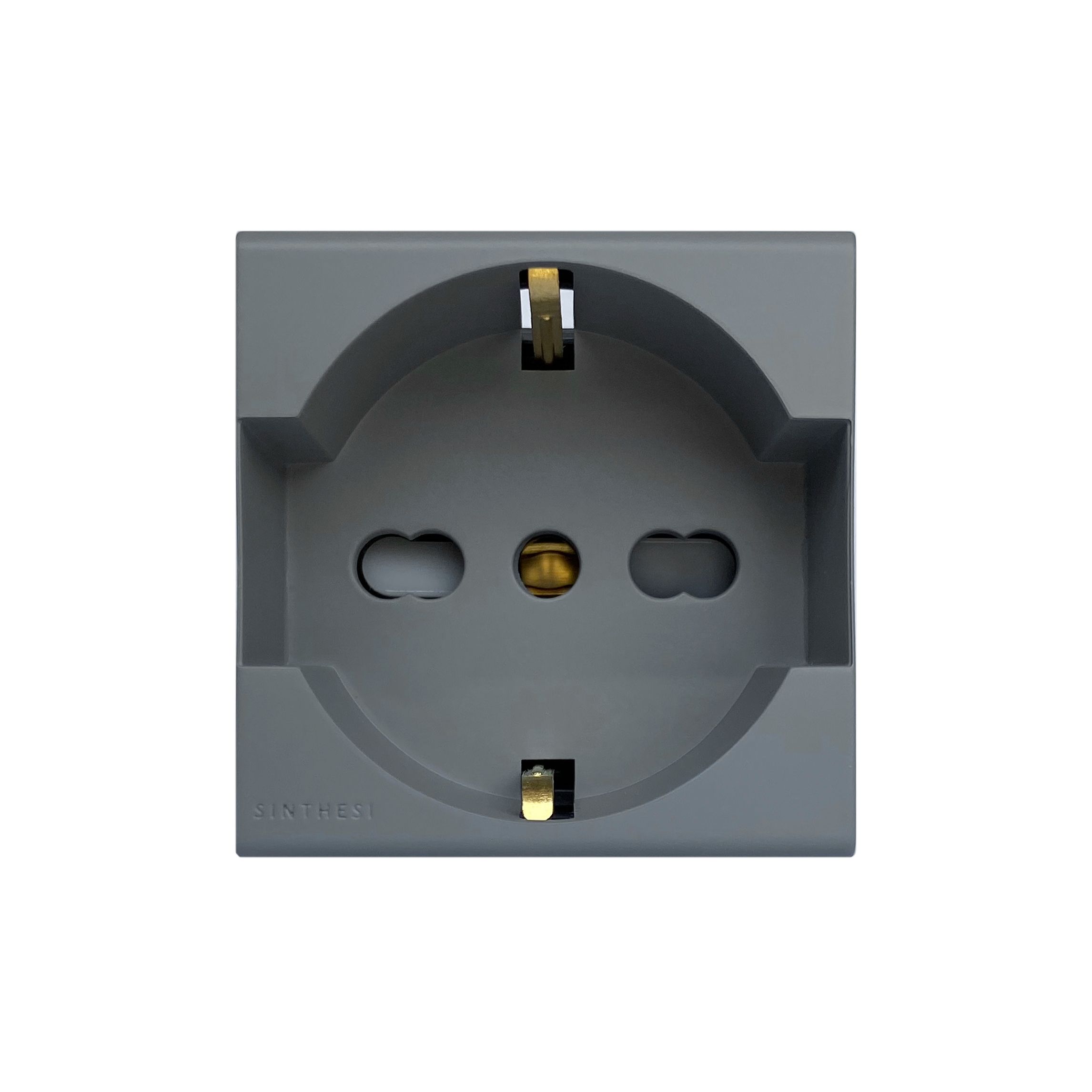 Módulo Tomacorriente Schuko 2P+T 10/16A 250V S33 Cemento 333324 — Sinthesi — Sinthesi