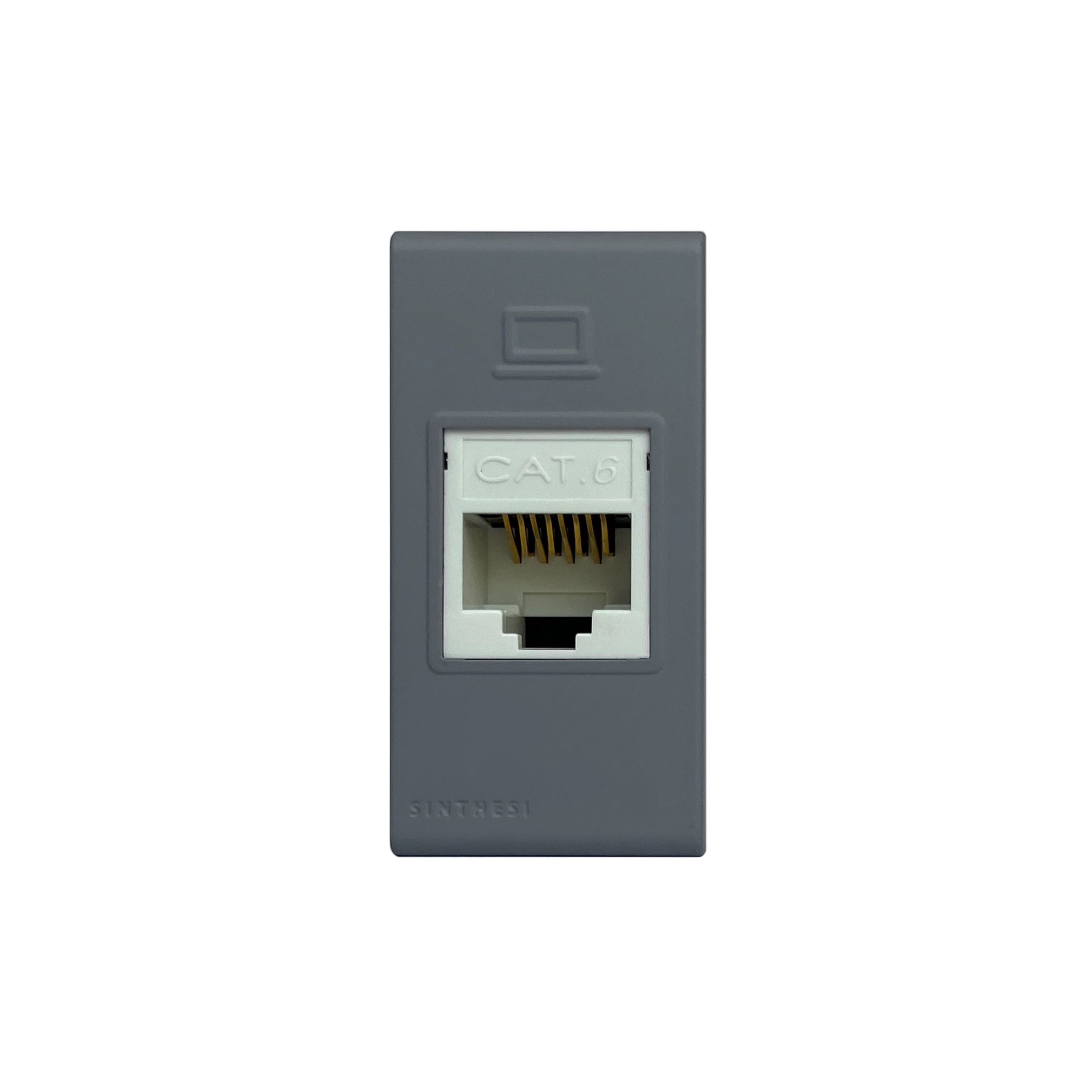Módulo Toma Datos RJ45 Cat 6 S33 Cemento 334624 — Sinthesi — Sinthesi