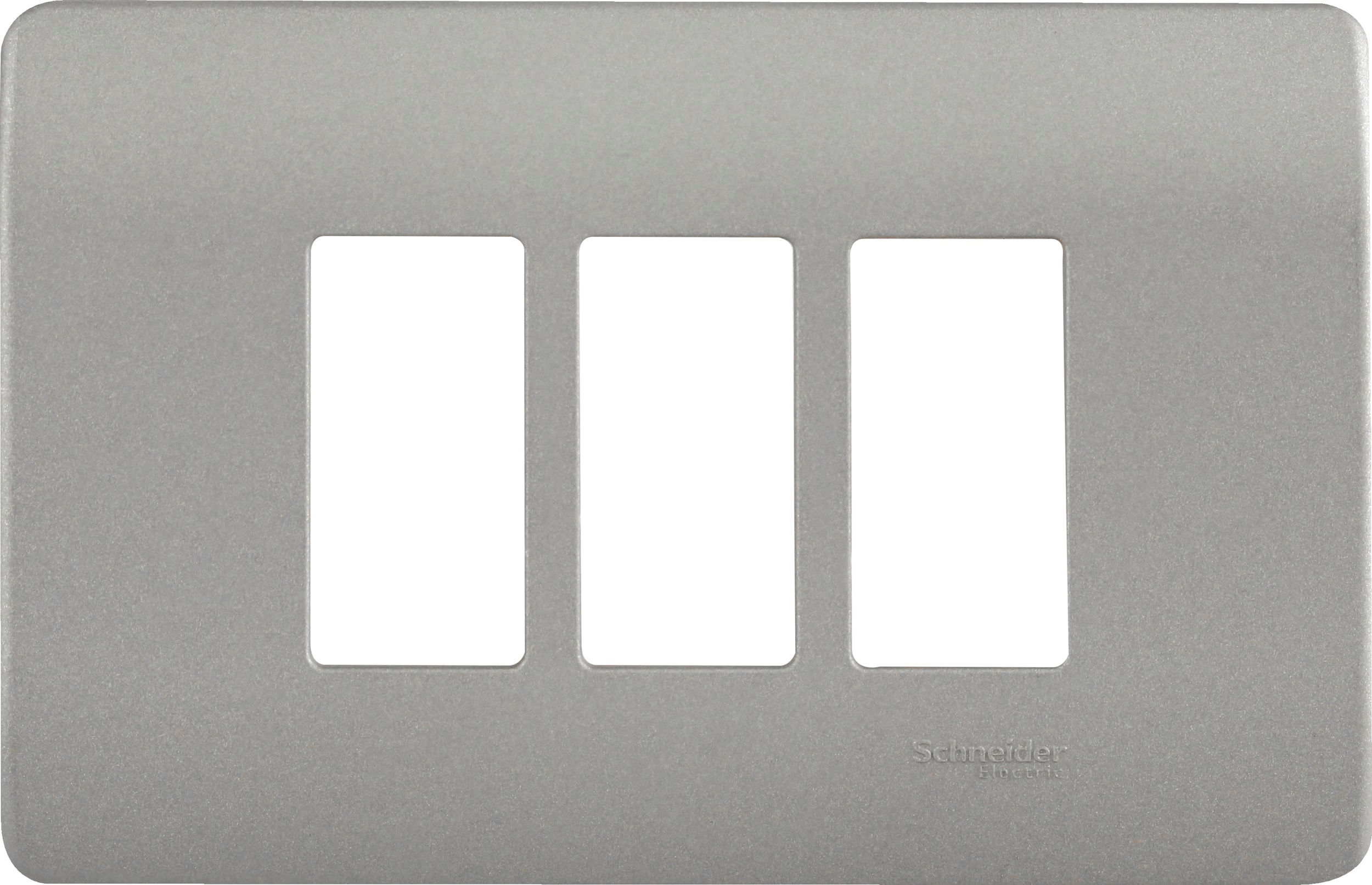 Placa 3 Puestos Con Soporte Niquel Genesis MWD130407453 (187839) — SCHNEIDER ELECTRIC