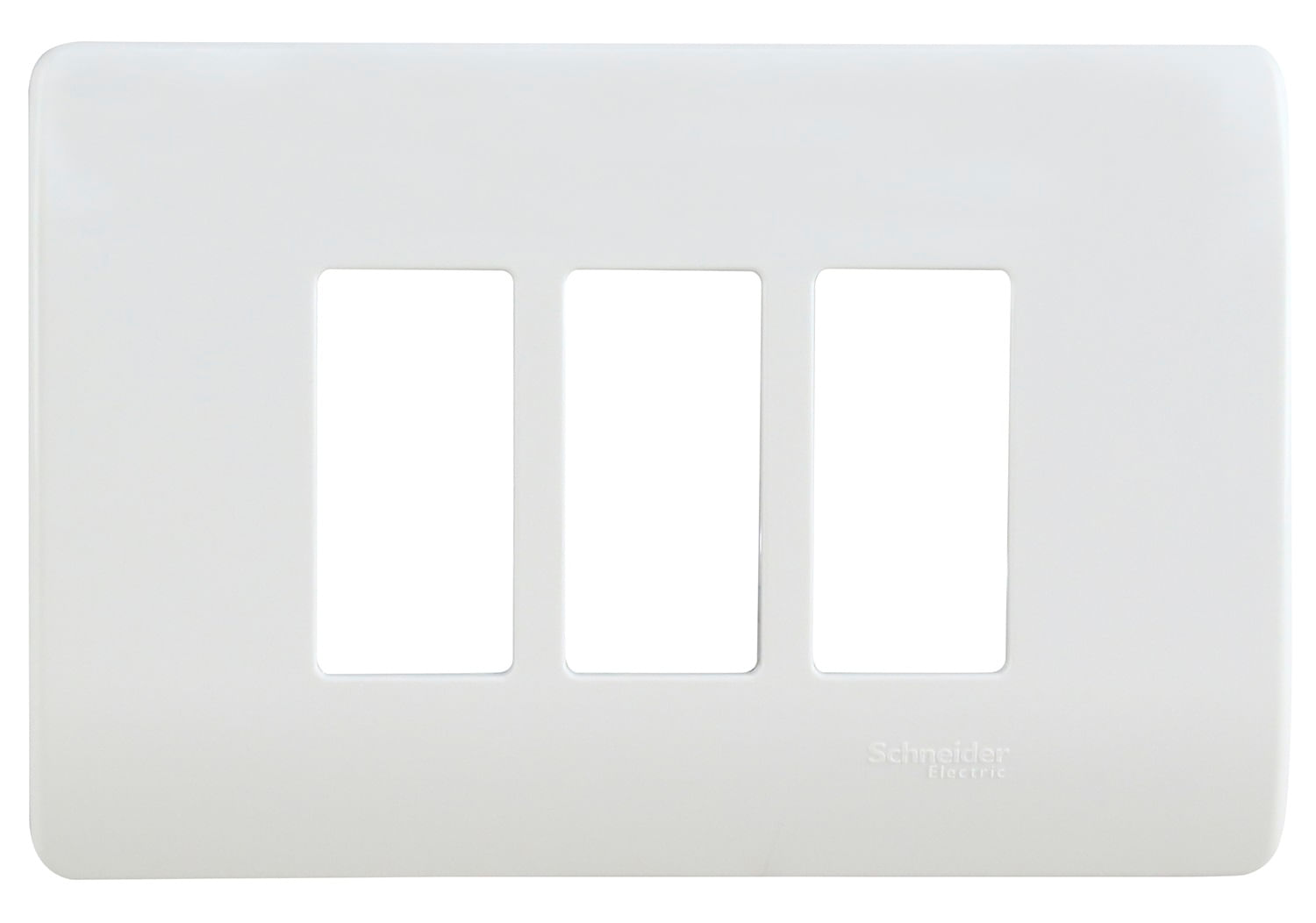 Placa 3 Puestos Con Soporte Blanca Genesis MWD130407423 (187864) — SCHNEIDER ELECTRIC
