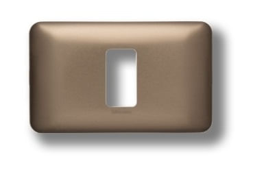 Placa 1 Puesto Aluminio Titanio Nea Magic M903M1TI (187945) — BTicino