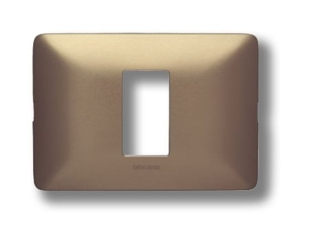 Placa 1 Puesto Aluminio Titanio Matix AM503M1TI (187965) — BTICINO