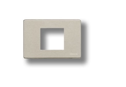 Placa P/ Módulo Cuadrado S/ Tornillos Aluminio 503/23A/X Magic (187979) — BTicino