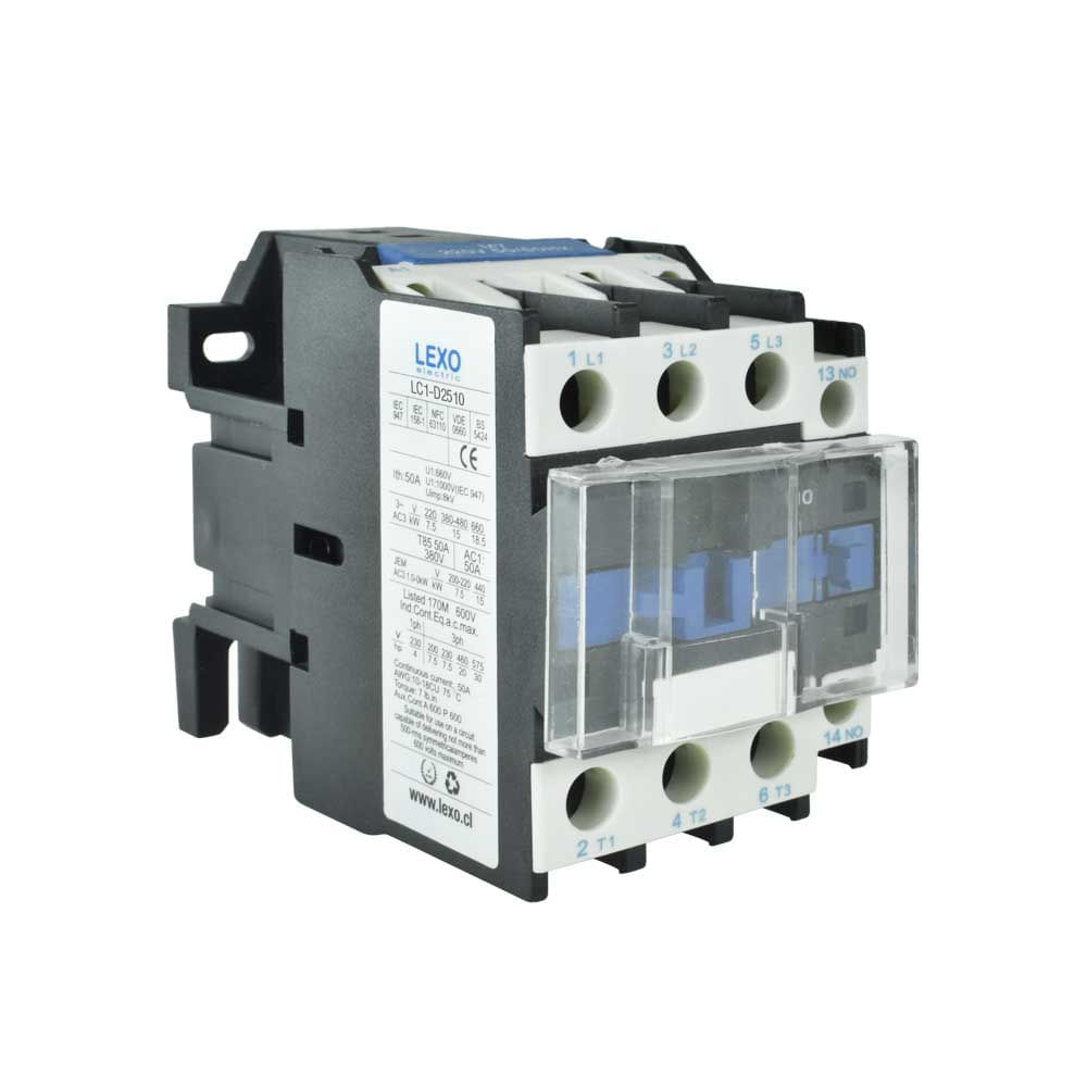 Contactor 3x25A bobina 220VAC 1NA 5343025 — LEXO