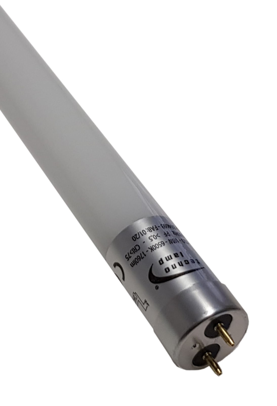 Tubo LED T8 18W 3000K 120cm Glass 1760lm 98lm/W Technolamp (314692) — TechnoLamp