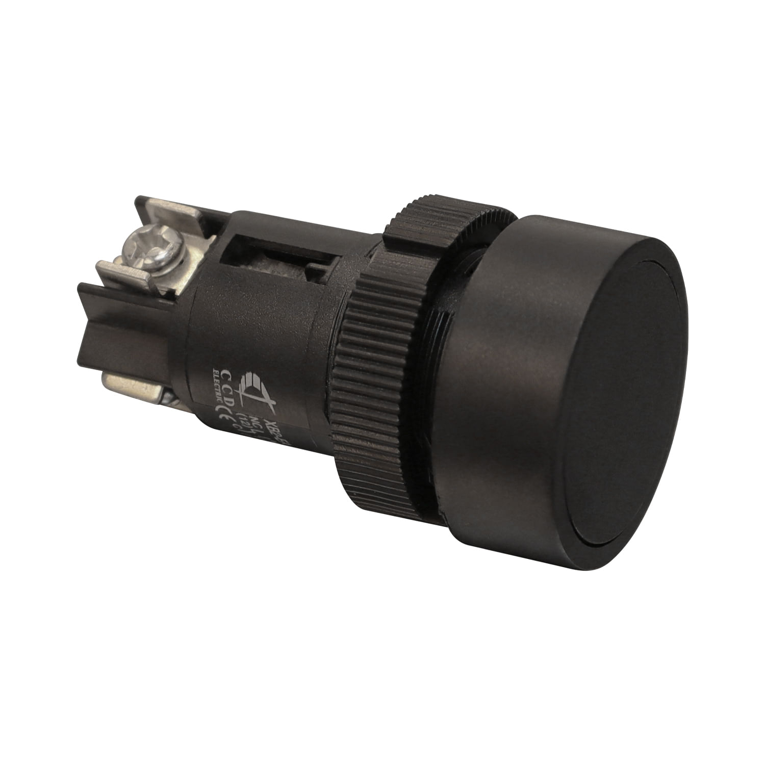 Pulsador 22mm Negro Nc/no Plastico CCD (321931) — CCD