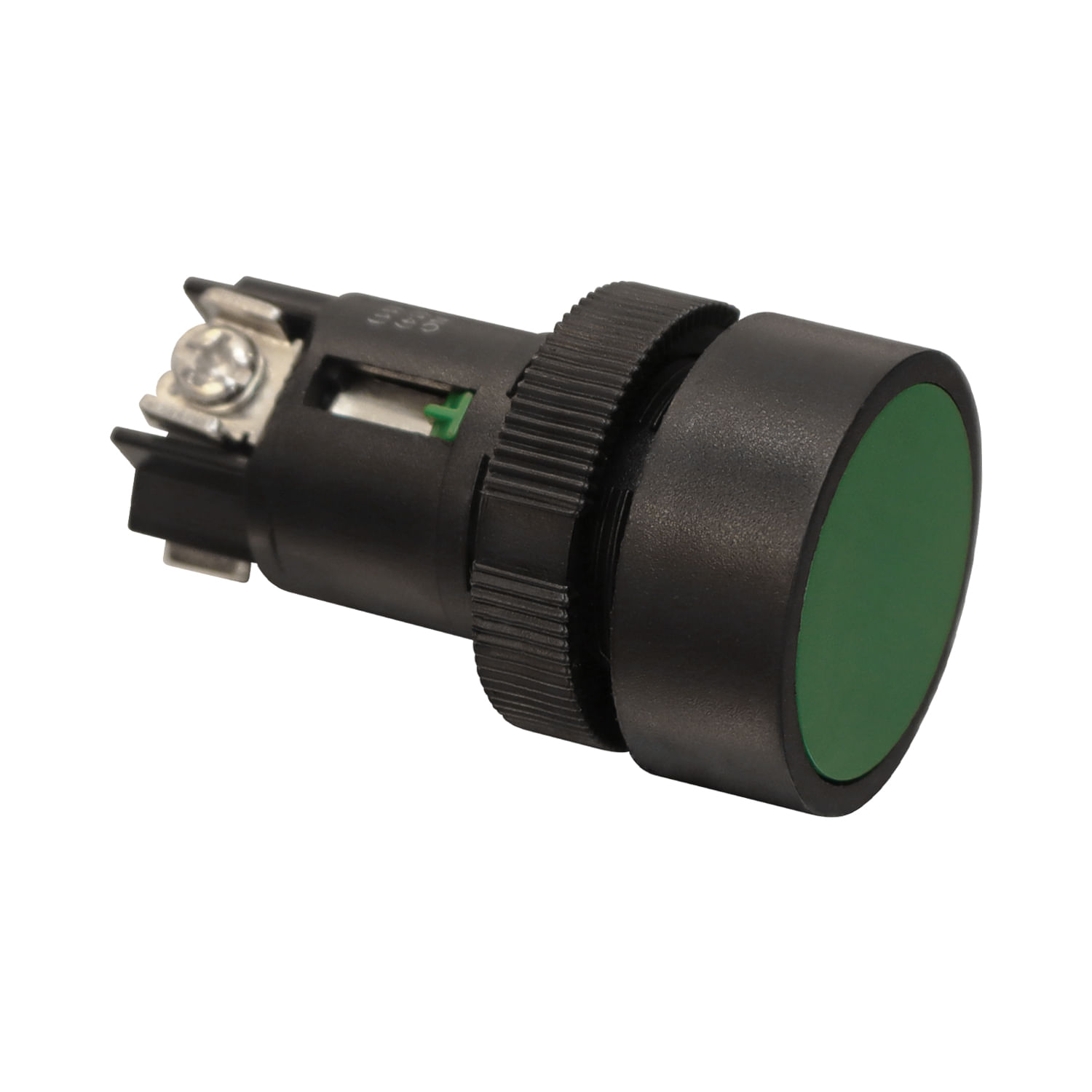 Pulsador 22mm Verde Nc/no Plastico CCD (321932) — CCD