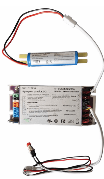 Kit de Emergencia para Panel Aio LED 20-400V Salida 200W Technolamp (322150) — TechnoLamp