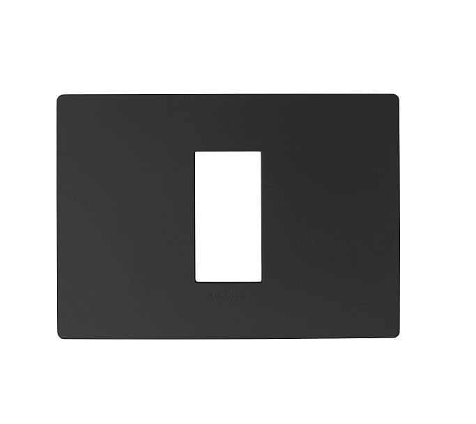 Placa 1 Puesto S33 Noir Mate Con Soporte 330126 — Sinthesi — Sinthesi