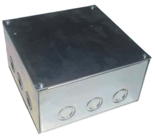 Caja Electro Galvanizada 200x200x100mm Con Tapa — Crompton — Crompton