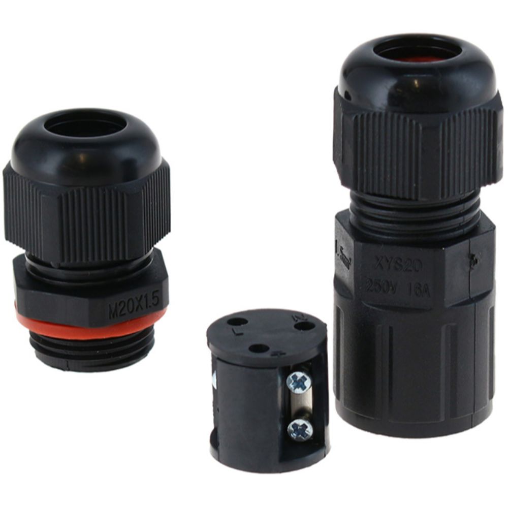 Conector Rapido para Cable 0,5-4.0mm 2P+T IP68 Recto Technolamp (341280) — TechnoLamp