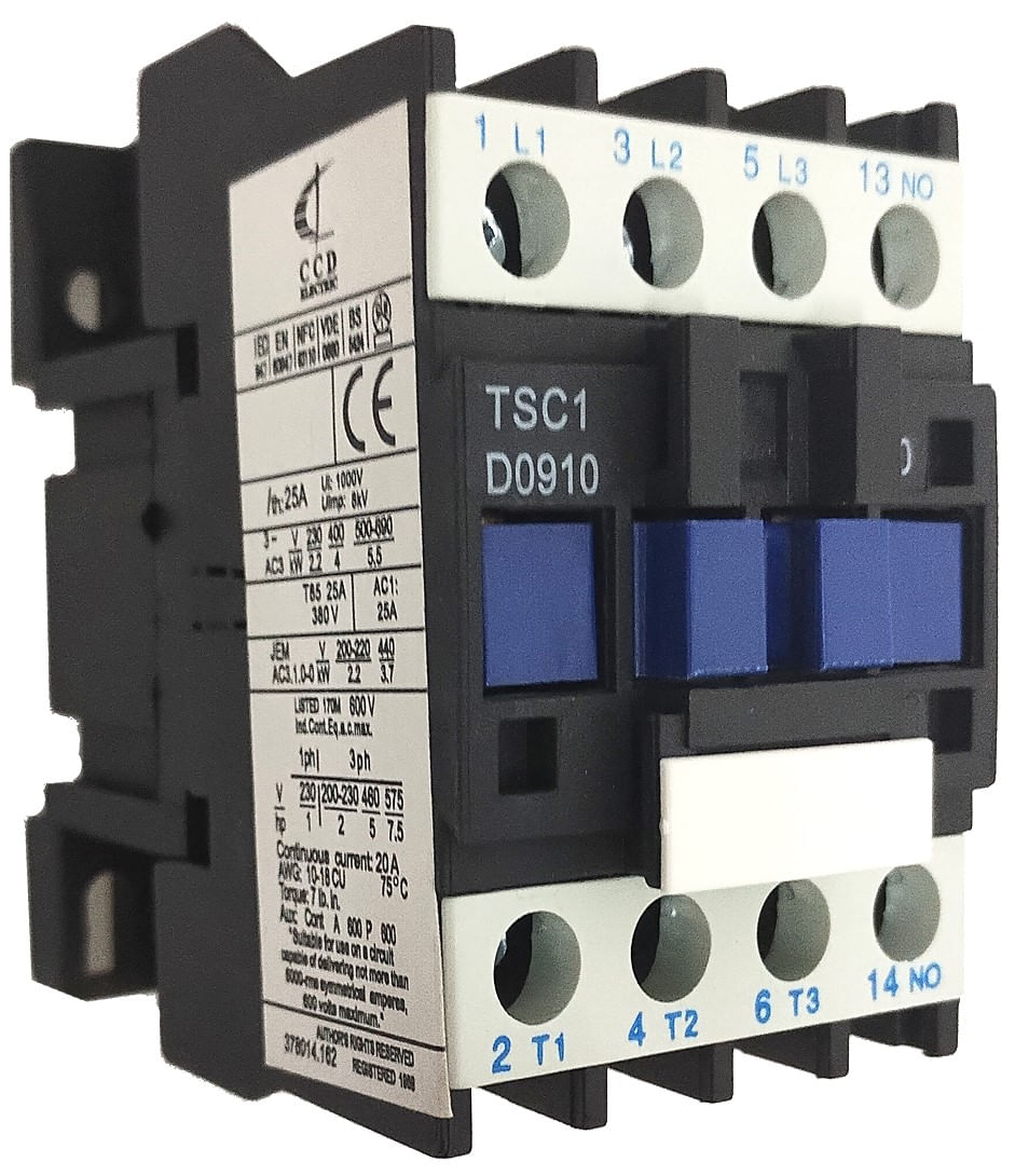 Contactor 3x9A bobina 220V 341452 — CCD
