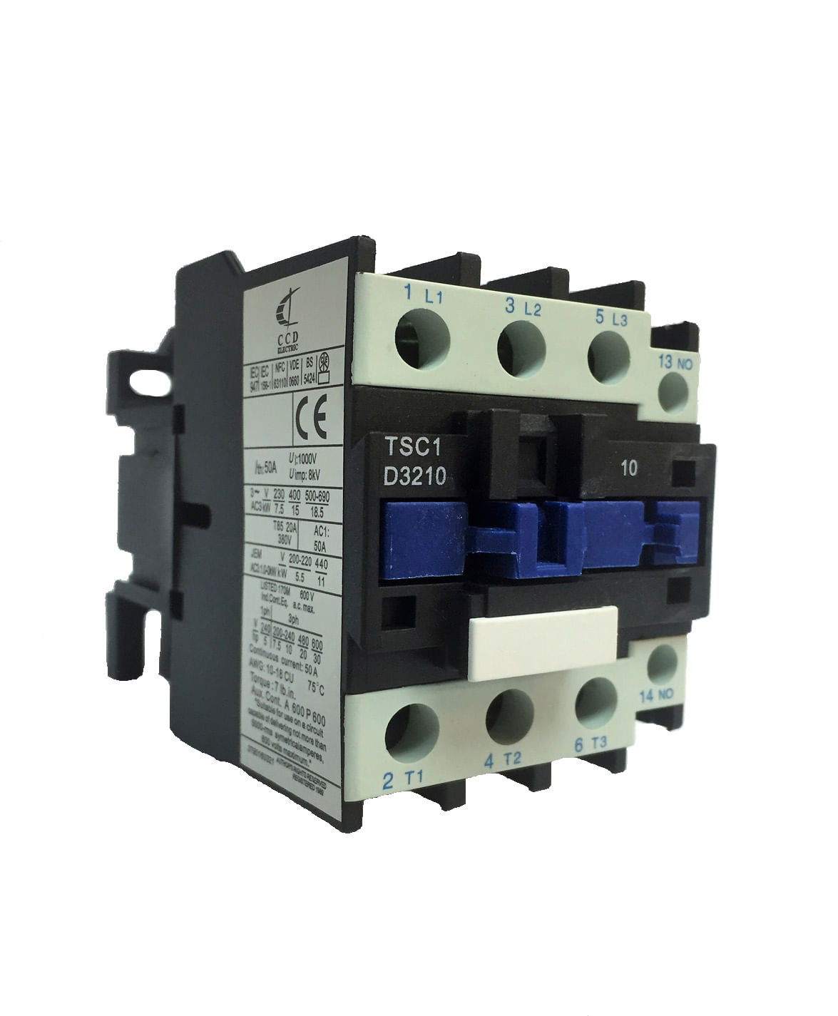 Contactor 3P 32A 20HP /15KW 220V TSC1/D32 ccd — CCD