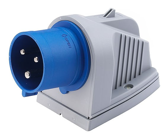 Enchufe Macho Sobrepuesto 2P+T 16A 220V IP44 — Crompton — Crompton