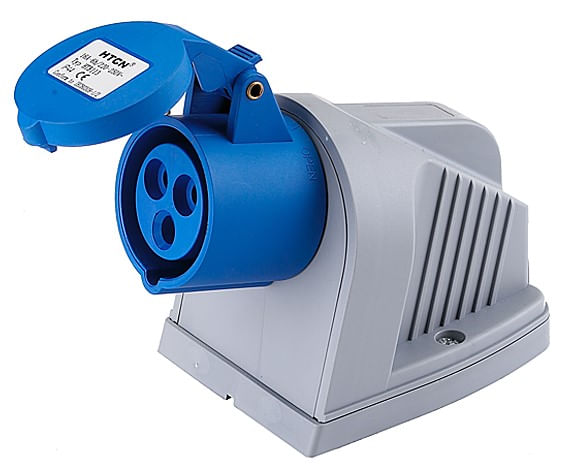 Enchufe Hembra Sobrepuesto 2P+T 32A 220V IP44 — Crompton — Crompton