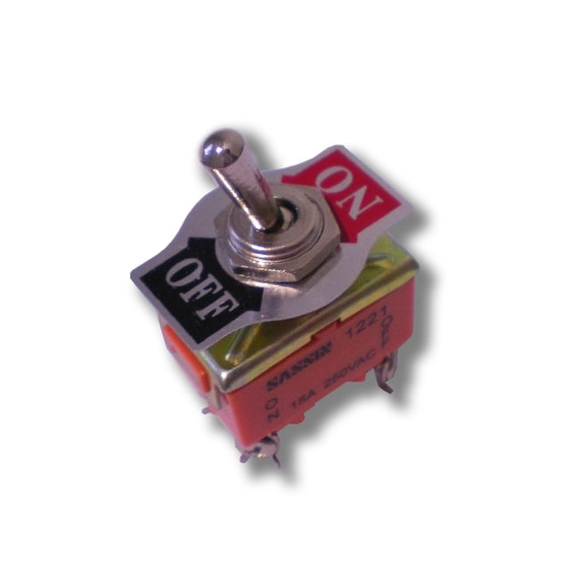 Interruptor Toggle On-off 15A 250V 1221 CCD (363440) — CCD