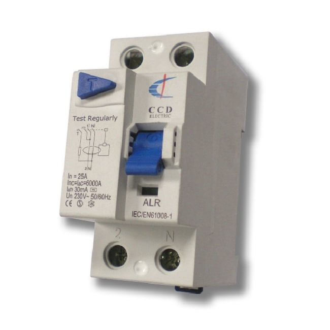 Interruptor Diferencial 2P 25A 30mA CCD (364006) — CCD