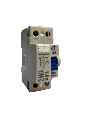 Interruptor Diferencial 2P 40A 30mA CCD (364017) — CCD