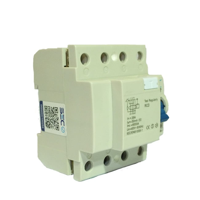 Interruptor Diferencial 4P 25A 30mA CCD (364019) — CCD