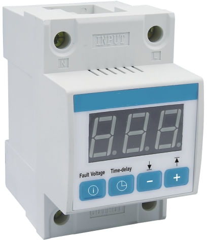 Protector Sobrevoltaje Programable Digital DIN 220V 40A CCD (364035) — CCD