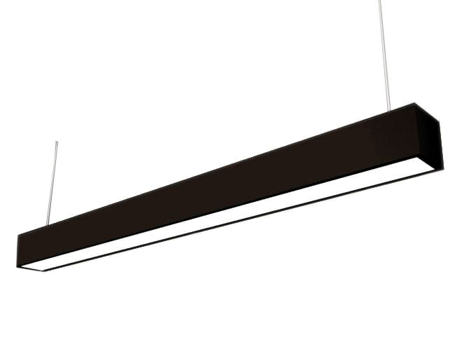 Luminaria Linear Office para Tubo LED 120cm K/mo Negro Technolamp (366062) — TechnoLamp