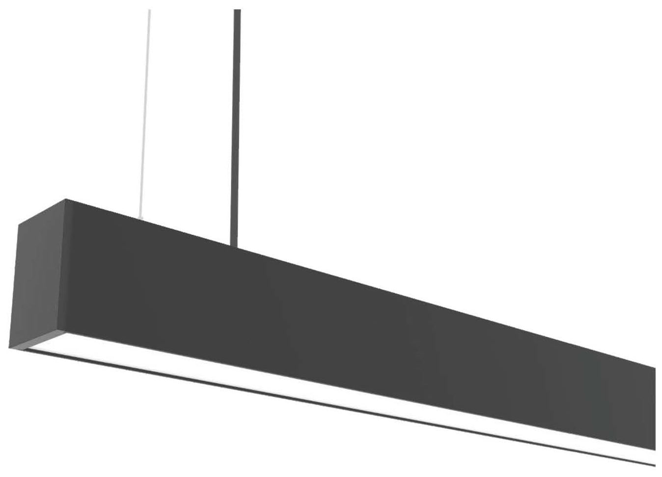 Luminaria LED Lineal Berna 50W 1800mm 6500lm Switch 3000K/4000K Negro Technolamp (366073) — TechnoLamp