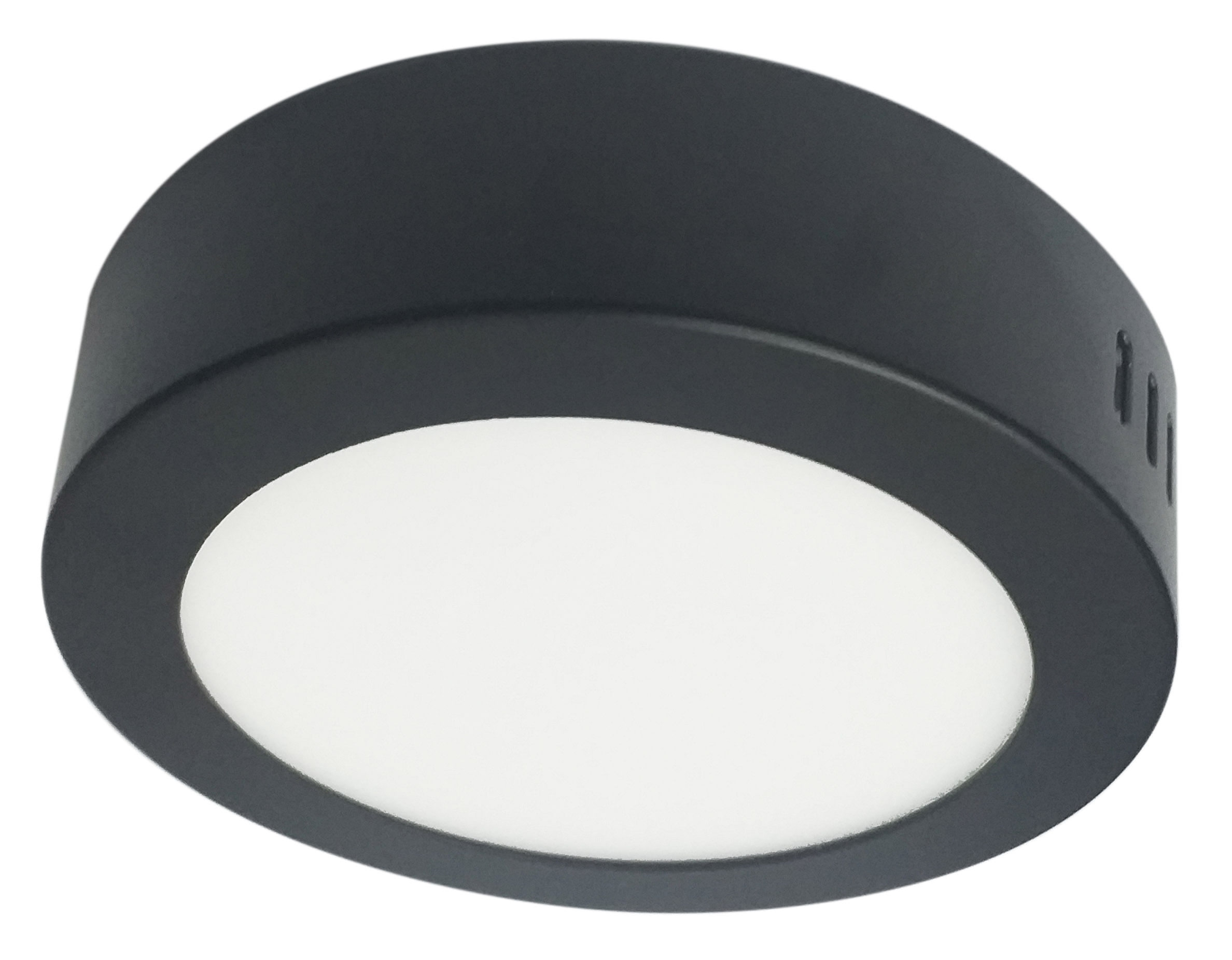 Foco LED Sobrepuesto 6W 11cm Diametro 3000K 420lm Negro 100-240V Technolamp (378850) — TechnoLamp