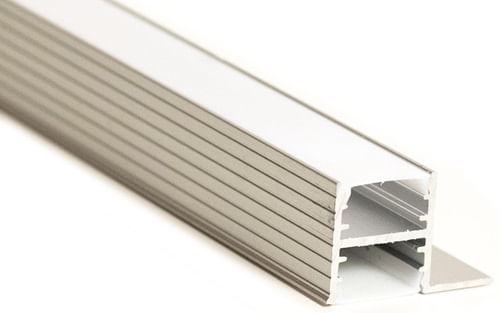 Perfil ALUMINIO NATURAL BIDIRECCIONAL PARA CINTA LED 3MTS. 25,3mmX18mm TECHNOLAMP — TechnoLamp
