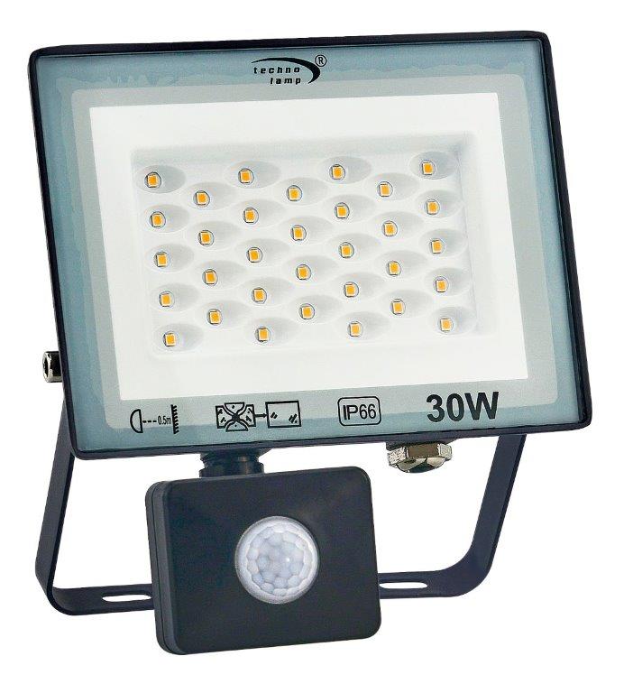 Proyector LED 30W 3000K 3450lm Sensor IP66 IK08 Dl Gen Ii Technolamp (378982) — TechnoLamp
