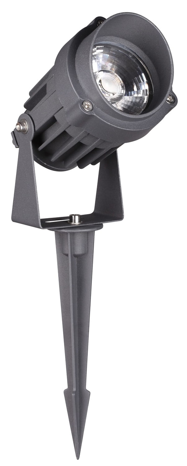 Foco LED Plena 25W 3000K 2250lm IP65 Gris Estaca y Muro Technolamp (379084) — TechnoLamp