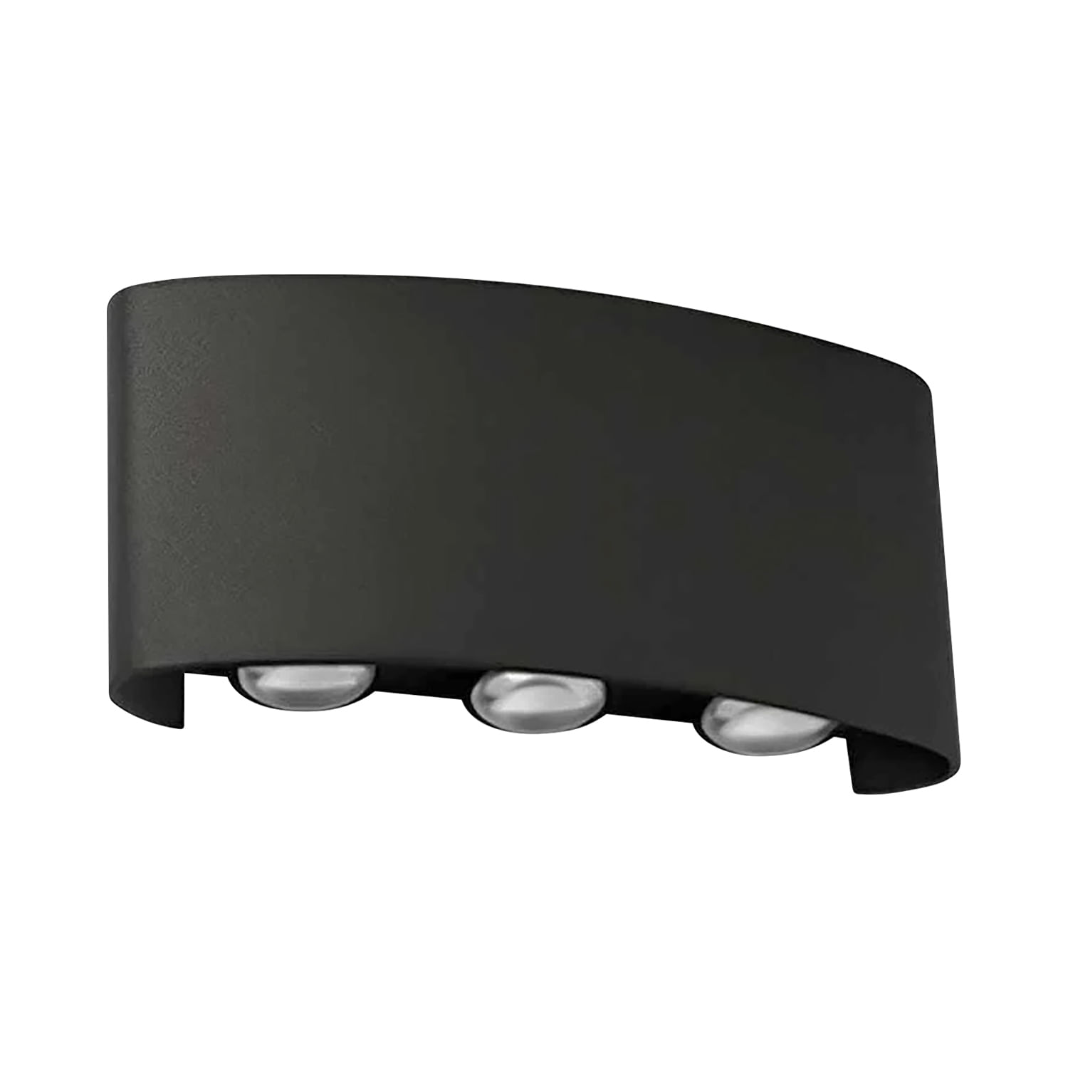 Aplique LED City 6W 600lm IP54 3000K Negro Pc Technolamp (379122) — TechnoLamp