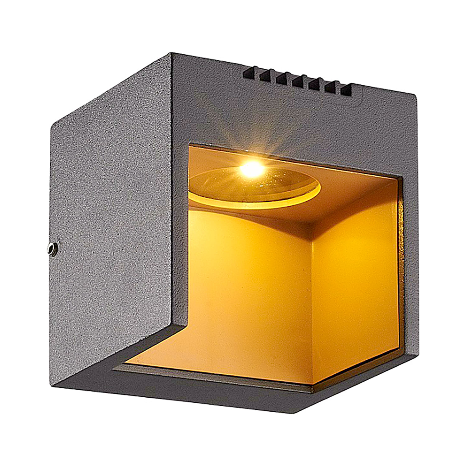 Aplique LED Square 2W 62lm 3000K IP54 Gris Technolamp (379130) — TechnoLamp