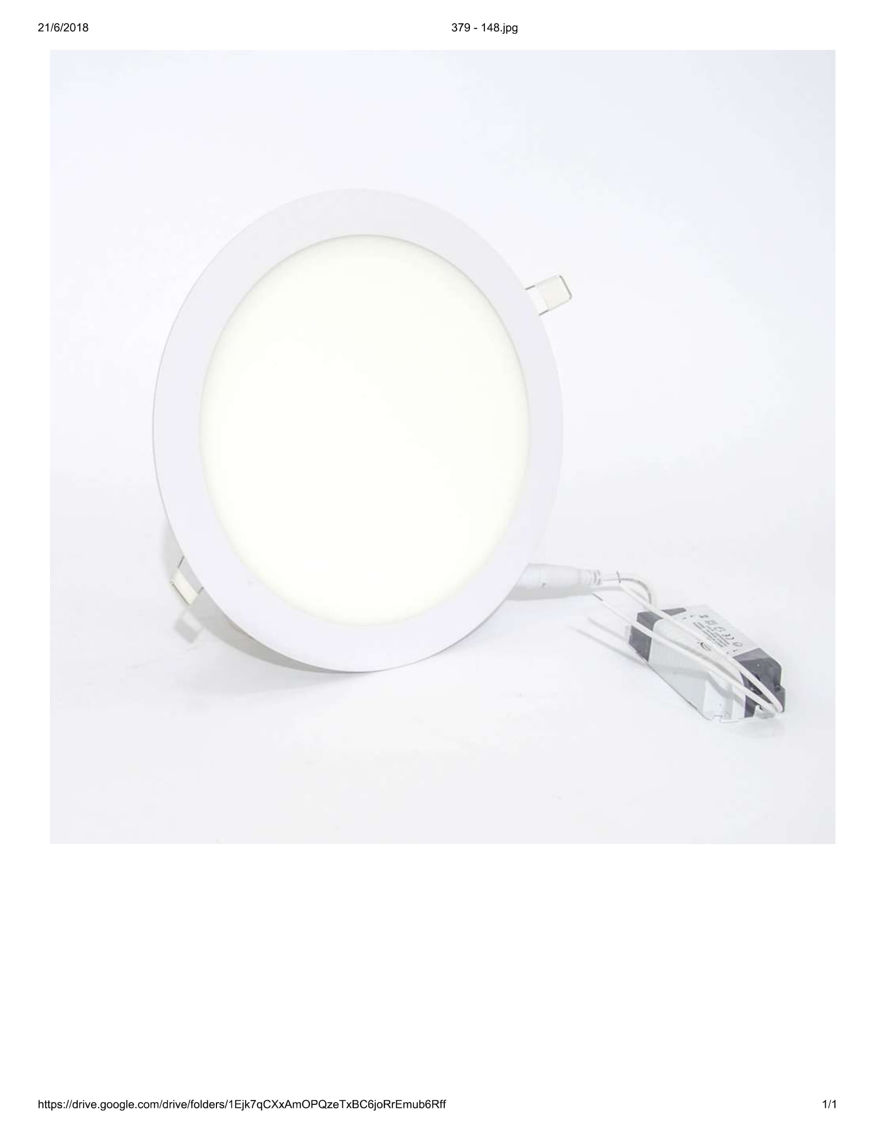 Foco LED Embutido 18W 225mm Diametro 6000K 1500lm Technolamp (379148) — TechnoLamp