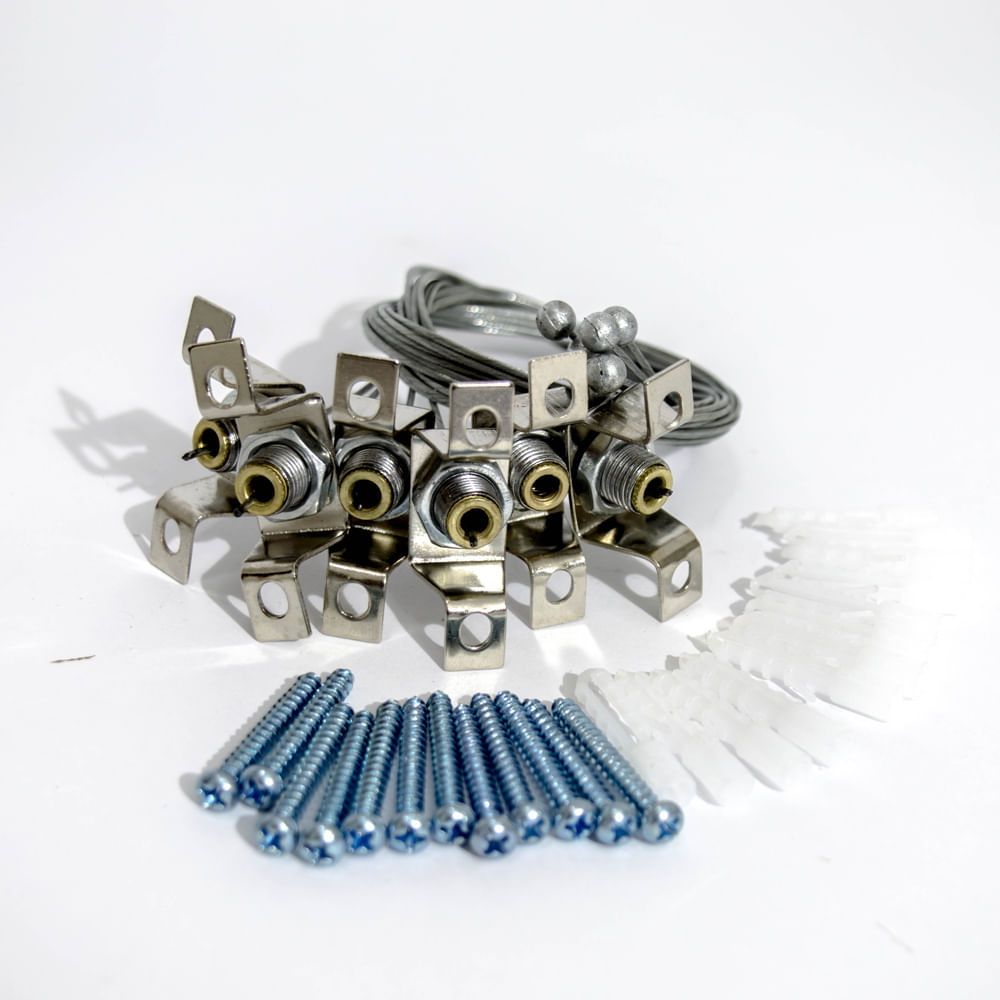 Kit para Colgar Panel LED de 1200x150-300-600mm 6 Piolas Technolamp (379197) — TechnoLamp