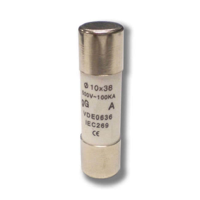 Fusible Cilindrico 2A 10x38mm 100kA 500V CCD (379211) — CCD