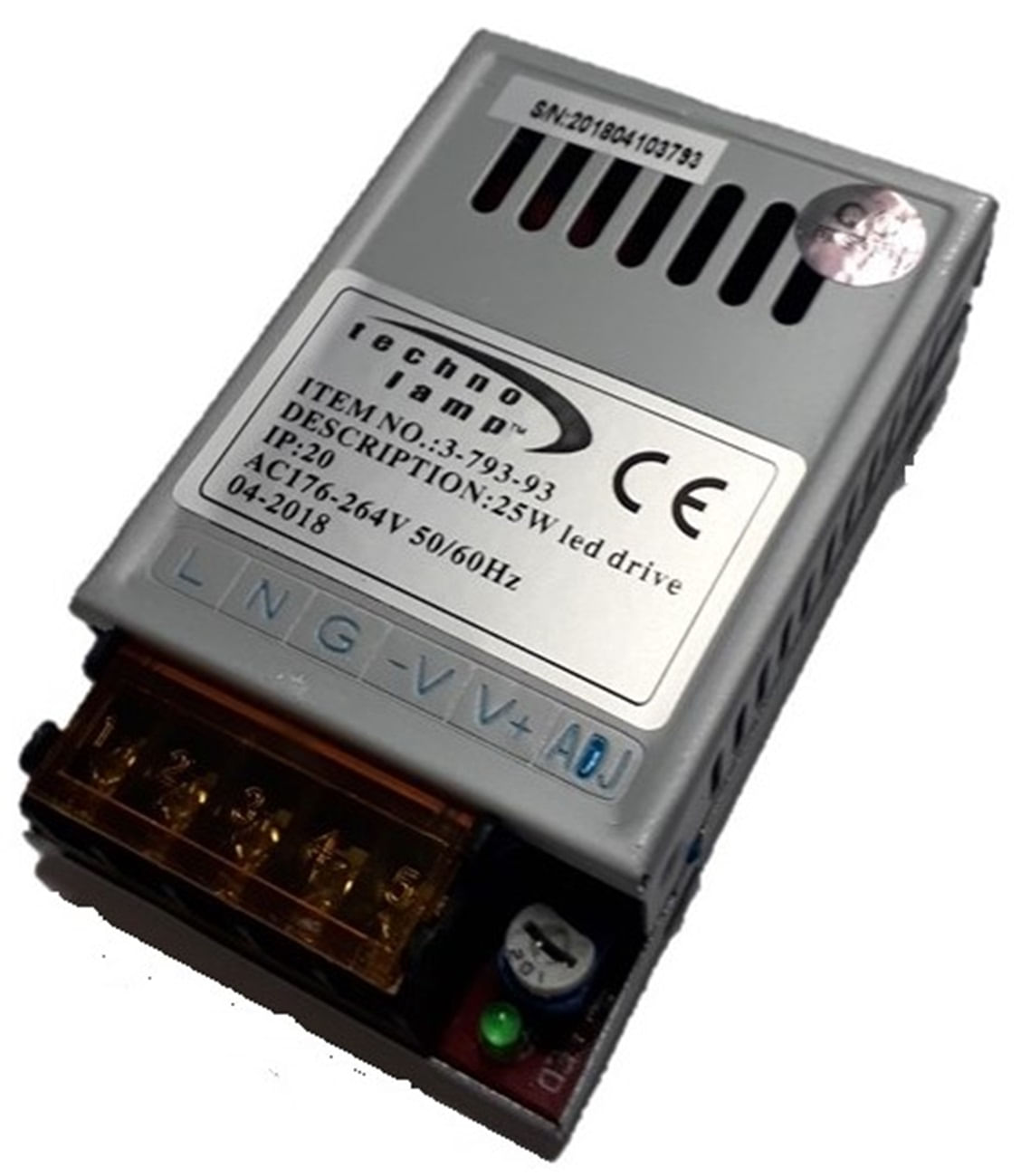Driver para LED 25W 220/12V IP20 Technolamp (379393) — TechnoLamp