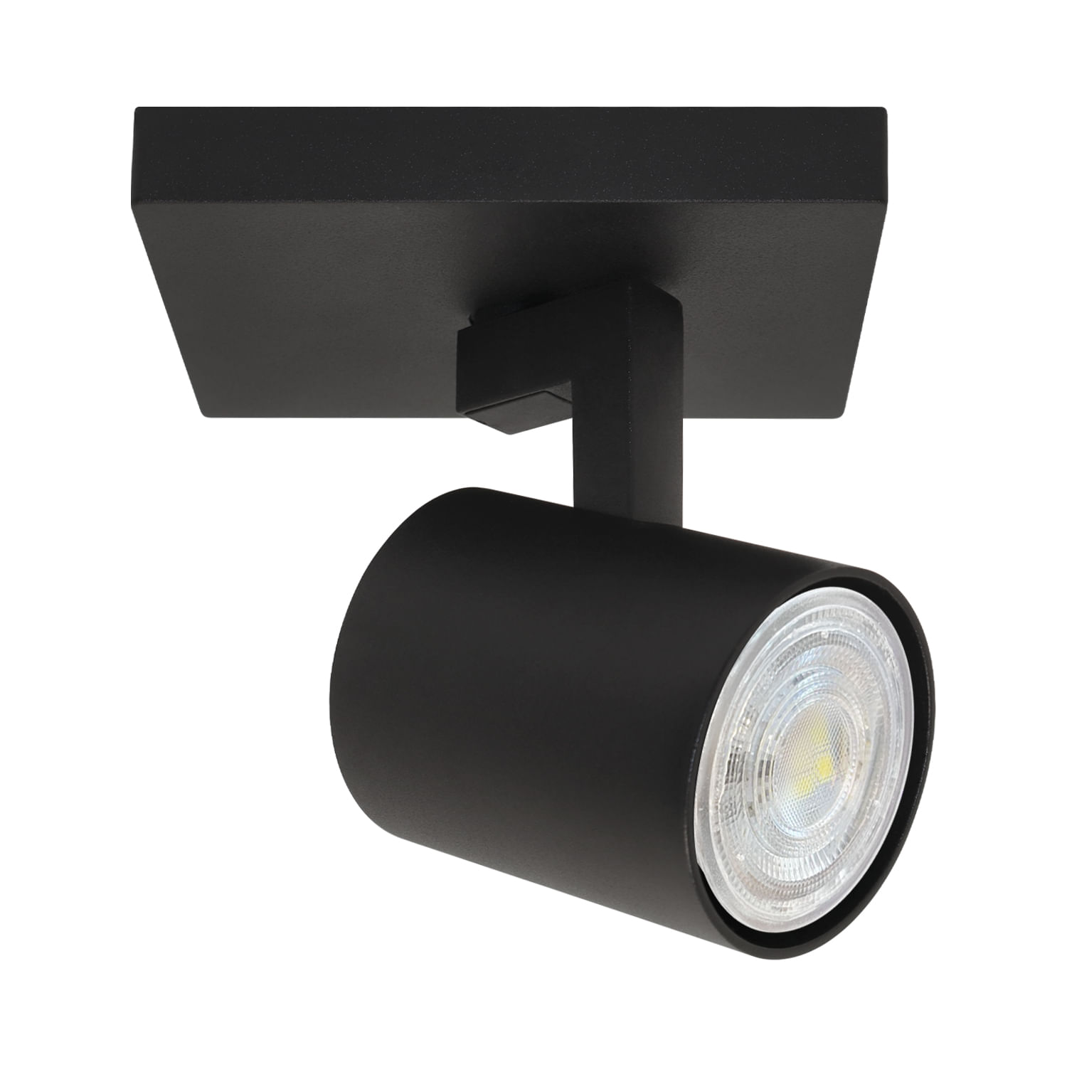 Foco Sobrepuesto Simple Muro/cielo Technolamp Dirigible Muca Negro (379481) — TechnoLamp