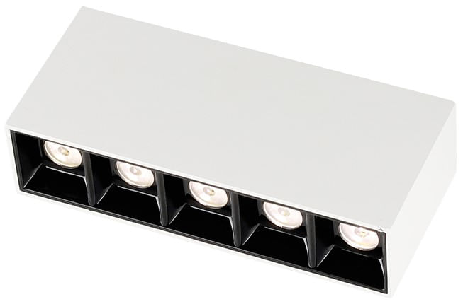 Foco Sobrepuesto LED Alfa 24° 10W 13.5cm 3000K 1000lm IP40 Blanco Technolamp (379563) — TechnoLamp