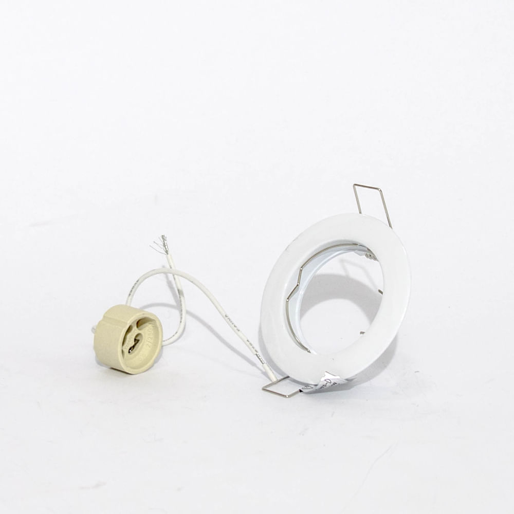 Bisel GU10 Embutido Fijo Inyectado Omega Blanco Technolamp (379954) — TechnoLamp