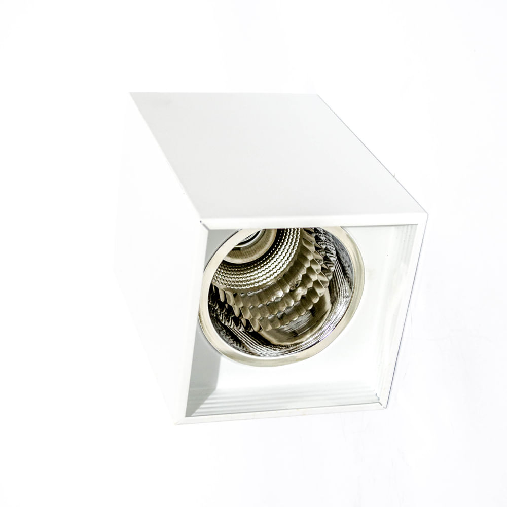 Foco Sobrepuesto E27 Cuadrado Blanco Technolamp (380873) — TechnoLamp