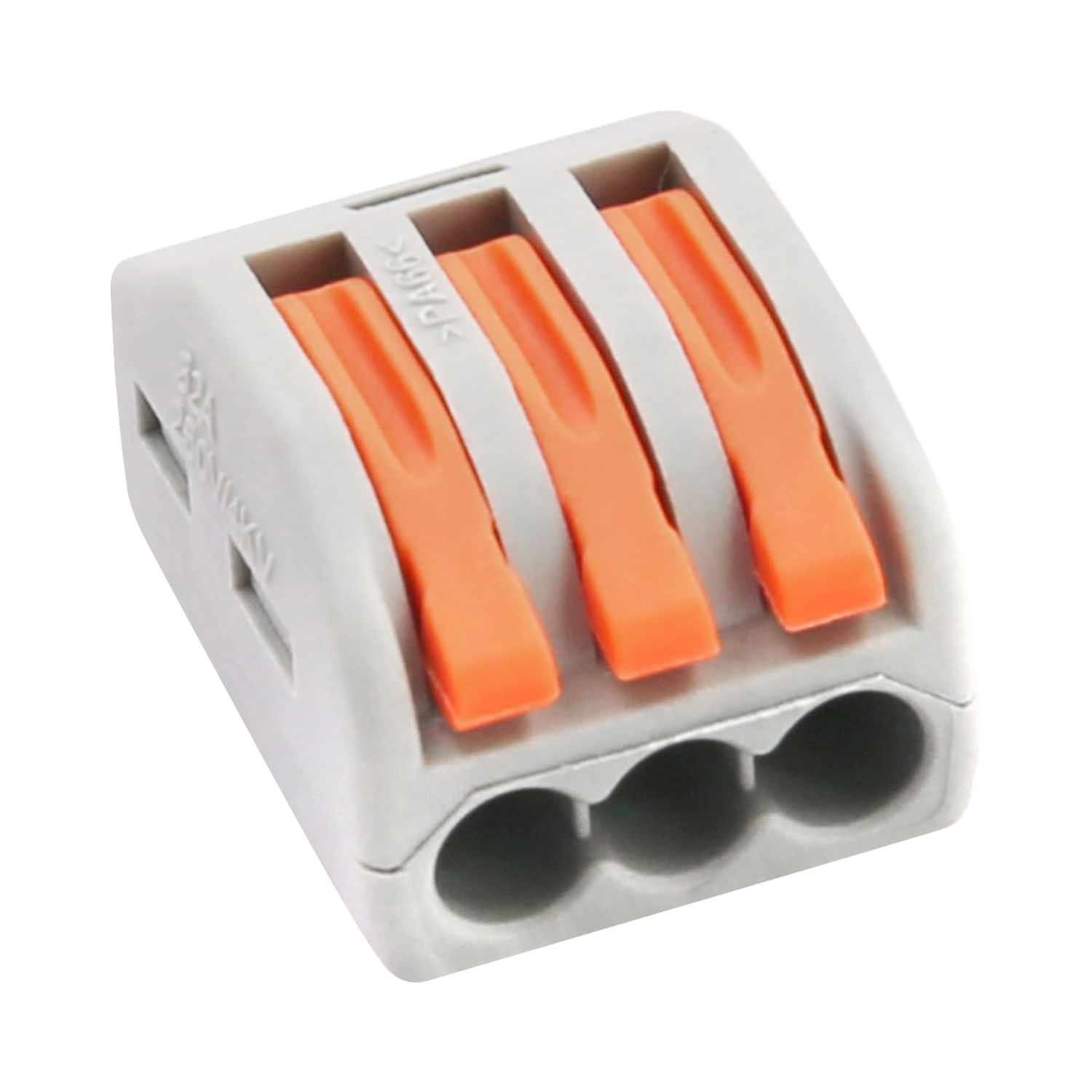 Pack X 50 Und Conector Empalme 3 Polos Max 4mm Fast Clip (381010) — Crompton