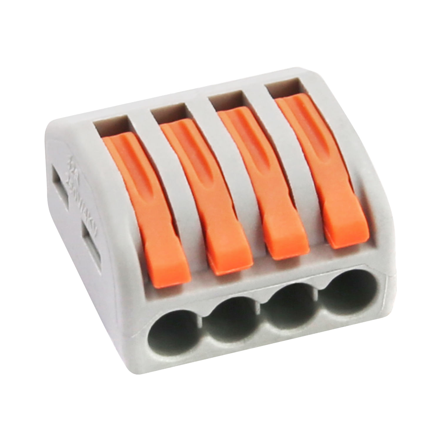 Pack X 50 Und Conector Empalme 4 Polos Max 4mm Fast Clip (381015) — Crompton