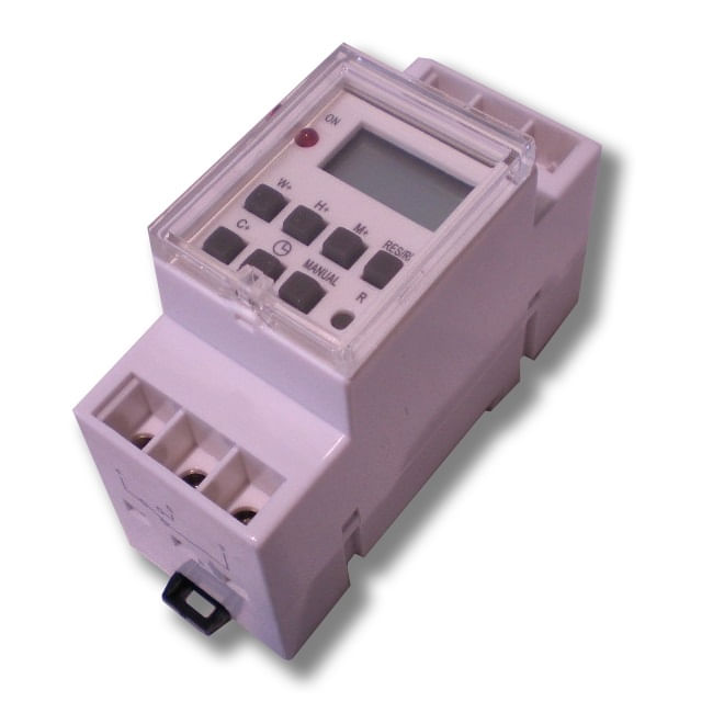 Interruptor Horario Digital a Riel 16A 230V CCD (382019) — CCD