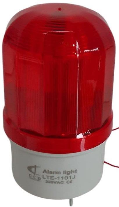 Baliza LED 10W Rojo con Sonido 220VAC Rotativa CCD (384435) — CCD
