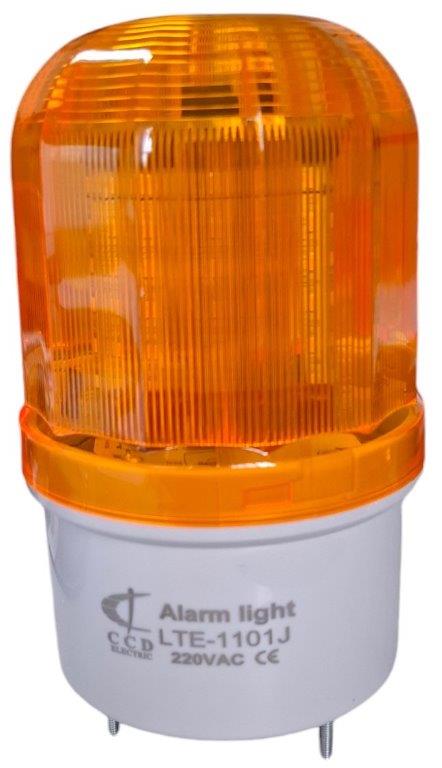 Baliza LED 10W Ambar con Sonido 220V AC Rotativa CCD (384440) — CCD