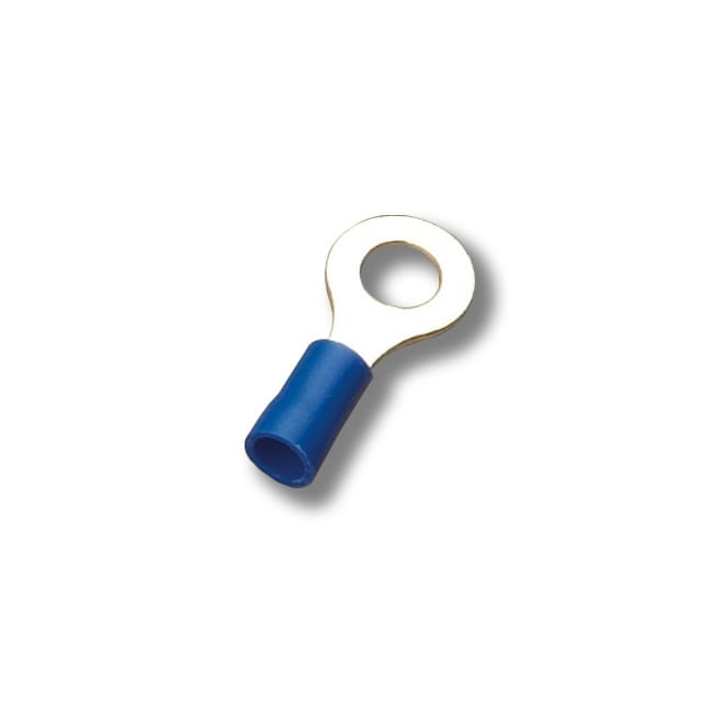 Terminal Compresion Ojo 3.7mm Azul 100 Unid — Crompton — Crompton
