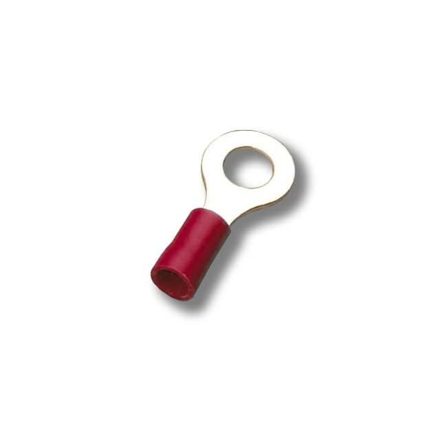 Terminal Compresion Ojo 6.5mm Rojo 100 Unid — Crompton — Crompton